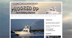 Desktop Screenshot of hookedupsportfishingcharters.com
